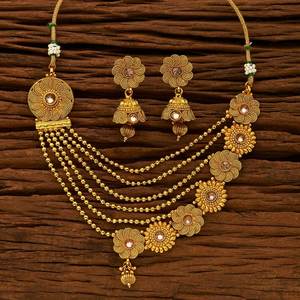 Collier plaqué or, ensemble de bijoux fantaisie, à la mode, 15294 - Product Image 1