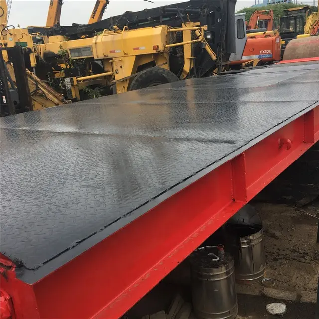 Vehicle Truck Trailer , Used 3 Axle 40FT Flatbed Trailer for Container Transport car trailer