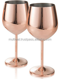 Metal <strong>Copper</strong> Goblet <strong>Wine</strong> <strong>Glass</strong> for Home Bar Hotel Drinking Use - Product Image 2