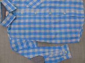 Recién llegado, Camisa de algodón para niños con parche en el codo, ropa de Primavera de moda de Bangladesh, stock para tallas mixtas - Product Image 2