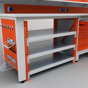 Établi avec supports et tiroirs en métal - Product Image 2