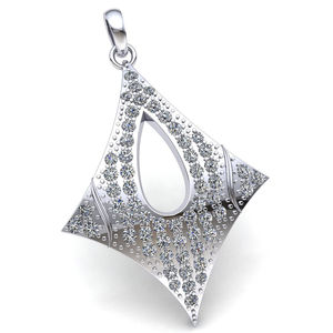 Pendentif 0.70 Ct 100% Diamants Naturels en Or Rose 14k Pendentif Femme Pendentif Vvs Diamant - Product Image 4