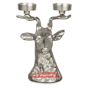 Base de Soporte para Velas con Forma de Ciervo de Aluminio Sólido de Lujo para Decoración de Alta Calidad - Product Image 3