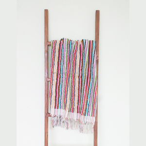 Navy White PomPom Towel Handloomed Luxury Turkish Towels handloom 100% Cotton pestemal peshtemal hammam hamam pareo. - Product Image 4