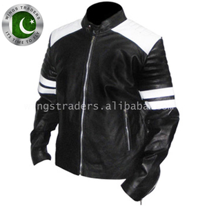 La mejor calidad precio de fábrica al por mayor de los hombres de moda chaqueta de cuero hecho en Pakistán - Product Image 3