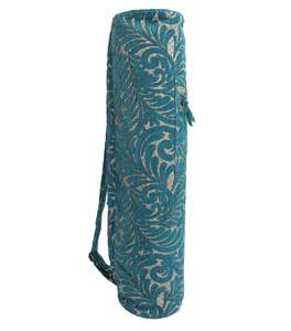 100% Cotton Fabric with Single Chakra Embroidery Indian Supplier <b>Yoga</b> <b>Mat</b> Bag for Healthcare Supply - Product Image 1