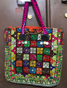 HandEmbroidered Vintage Banjara <b>Fabric</b> Tote <b>Bag</b> - Product Image 4