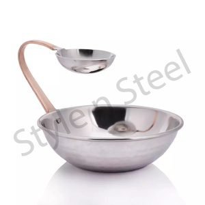 ชามชิปและจุ่มพร้อมด้ามสีทองและชั้นวางโลหะสำหรับผลไม้สลัดลูกอมฉัตรที่ให้บริการจานเฉพาะชิปและจุ่ม - Product Image 1