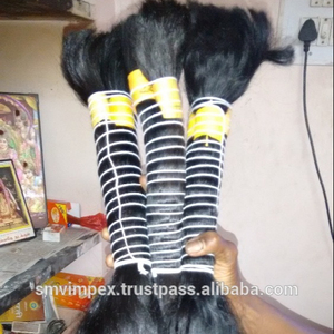 Texture naturelle indienne Extension de cheveux bruts d'Inde 12A Cheveux en vrac sans cuticule. Cheveux en vrac bouclés naturels. Commandes en gros - Product Image 5