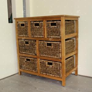 Meubles d'intérieur de jacinthe d'eau et d'armoire en bois favorables à l'environnement - Product Image 1