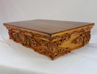 En bois sculpté à la main tibétain Dragon Table 4013