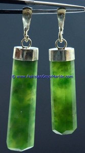 รูปแบบการออกแบบใหม่แกะสลัก HYDROGROSSULAR โกเมนขัดสีเขียวจี้ - Product Image 3