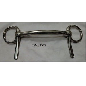 Mèches à mèches demi-cuillère avec logo personnalisé Mèche à crochet d'équitation en acier inoxydable durable avec couture fantaisie Produits Western Horse - Product Image 2