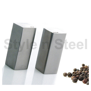 Saleros y Pimenteros de Acero Inoxidable, Redondos y Cuadrados, Saleros y Pimenteros de Acero Inoxidable - Product Image 1