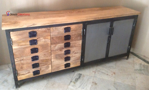 Aparador Indio Retro Industrial Vintage Moderno al por Mayor, Muebles de Dormitorio de Madera Maciza Fabricados en Fábrica - Product Image 2