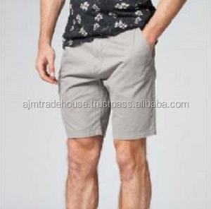 Pantalones cortos chinos de diseño personalizado para hombre, Bermudas masculinas de alta calidad, teñidas, lisas y personalizadas, 2017 - Product Image 1