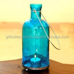 Lanterne à bougie en verre de qualité supérieure, style antique, pour la décoration de Noël à la maison, réutilisable et résistante à la chaleur, prix provenant d'Inde - Product Image 2