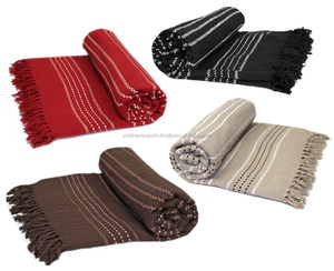 Mantas de sofá de algodón 100% de calidad superior al por mayor de la colección de mantas del fabricante indio - Product Image 4