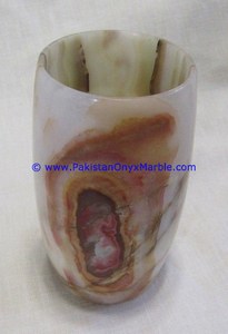 Light Green Onyx Marble Flower <b>Vases</b> - Product Image 2