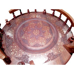 En bois Chariot De Thé Rose Thé Chariot Chariot En Bois, chariot à thé en bois, chariot à thé avec service à thé - Product Image 2