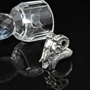 Winsome-Anillo de Plata de Ley 925 con forma de perro, joyería de plata, oxidado, Blanco, Negro - Product Image 2