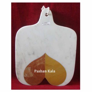 Tabla de cortar con incrustaciones de mármol blanco, para cortar fruta y Chesse - Product Image 1
