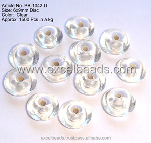 Venta al por mayor 6x9mm hecho a mano rojo Blanco marrón cristal murano cuentas Excel exportaciones joyería decoración cuentas sueltas lentejuelas - Product Image 6