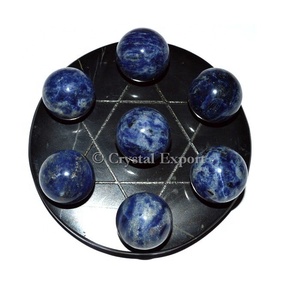 งานฝีมือหินกึ่งมีค่าแกะสลักหินโมราสีดำรูปดาวของเดวิดแกะสลักด้วยมือ - Product Image 1