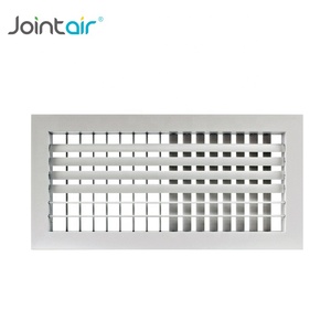 HVAC En Aluminium Double Déflexion <span class=keywords><strong>Grille</strong></span> D'air avec Lames Réglables - Product Image 1