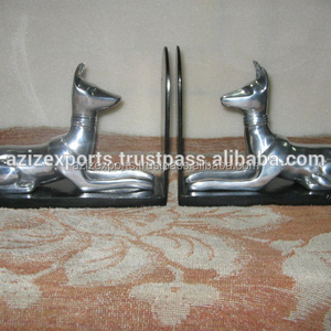 Sujetalibros clásico contemporáneo de Anime Hound Dog, modelo de figurita de Metal de aluminio con técnica de fundición, producto artesanal de Metal - Product Image 2