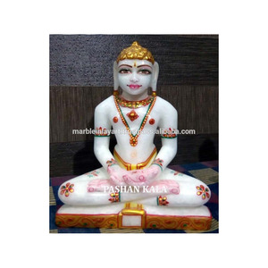Handmade Marble Lord Buddha Sculpture - Product Image 1