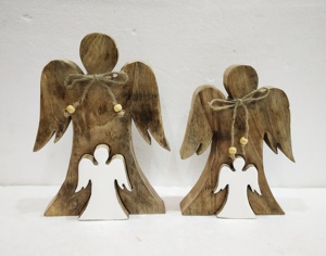 Adornos colgantes de Navidad de alta calidad, 4 pulgadas en forma de ángulo, Material de alta calidad, decoraciones navideñas amigables con la naturaleza - Product Image 4