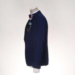 Nouvelle marque italienne Design de qualité Costumes marine sur mesure pour le mariage et la saison des affaires Qualité turque - Product Image 5