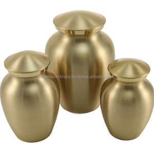 Brassworld India's Red Brass Adult and Pet Cremation Urn Metal Funeral Ashes Jarrón para cremación Suppl - Product Image 3