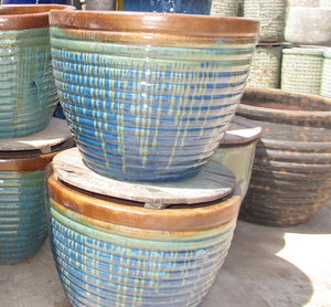 Outdoor Glazed Pots - Product Image 2