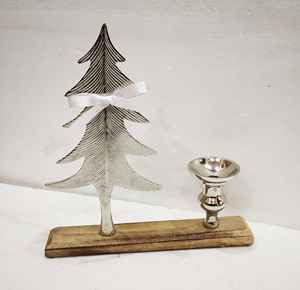 Metal and Wood Candle holder / Candle Stand for Home and Party Decoration - Product Image 4