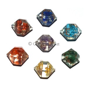 Top Exporter <b>Orgonite</b> Octahedron Chakra Set Mascot Style Healing Products - Product Image 1