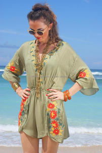 Monos bordados de verano para mujer, mono Sexy de Papá Noel para playa, ropa de mujer de la India, pelele elegante bohemio - Product Image 2