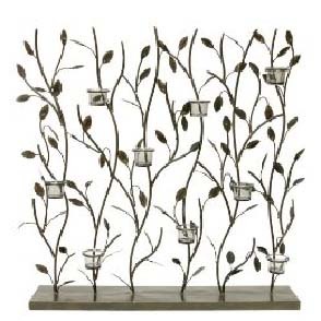 Support votif en métal en fer élégant fait à la main et support de table beau bougeoir pour la maison en plein air fêtes mariages - Product Image 2