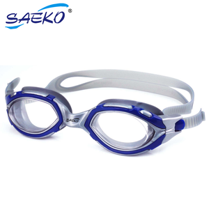 Gafas de Natación Saeko para Hombre, Polarizadas, Antivaho, Protección UV, Plateadas/Negras, Selladas con TPE, Antiempañamiento, Protección UV, Equipo de Natación - Product Image 2