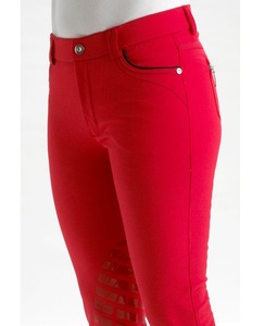 Shemax 2023 Custom Wholesale Full Seat <b>Knee</b> <b>Patch</b> Gel Breech High Quality Equestrian Horse Riding Gear in Red Hot Selling - Product Image 1