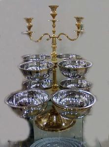 Boule de cristal argenté Décoration de mariage Chandelier Autres bougeoirs Lanternes Bocaux à bougies - Product Image 6