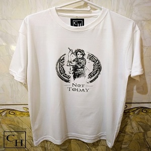 เสื้อยืดผู้ชายไซส์ใหญ่พิเศษพิมพ์ลายโลโก้ด้านหน้า - Product Image 4