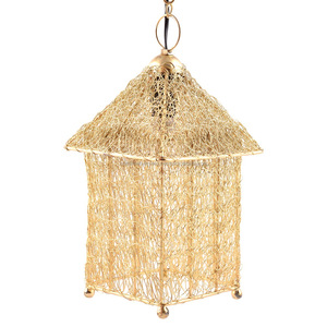 Luz de té tipo Nido de Pájaro dorado, decoración para el hogar, estilo único, candelabro de metal, decoración de boda - Product Image 2