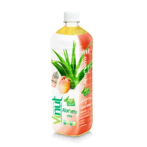 Boisson à l'aloe vera premium du Vietnam 1,5 L aux saveurs de pêche et de mangue Fraîchement pressée Durée de conservation de 18 mois Emballage en vrac - Product Image 1