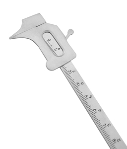 Boley Gauge Vernier Caliper 10cm Medición Dental Implante Lab Ortho Quirúrgico Inoxidable Mahersi - Product Image 2