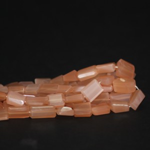 Perles de pierres précieuses en pierre de lune de pêche naturelle de 6 mm, 8 mm, 10 mm, en forme de nuggets, en vrac, au prix de gros directement du fabricant, achetez maintenant - Product Image 1