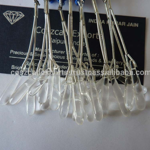 คริสตัลธรรมชาติทรงหลวมคู่แบบปล่อยเรียบยาว - Product Image 1
