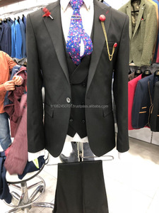 Costume homme d'affaires noir, haute qualité, personnalisé, vente en gros, nouvelle collection 2023 - Product Image 4