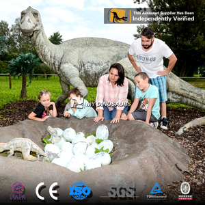 Statue d'œuf de dinosaure en fibre de verre Z MY DINO AD-133, œufs de dinosaure artificiels, nid de dinosaures - Product Image 3